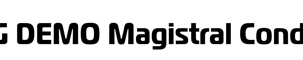  DEMO Magistral Cond Bold Regular