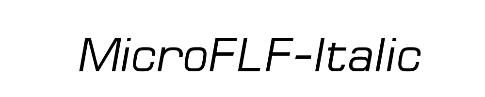 MicroFLF-Italic