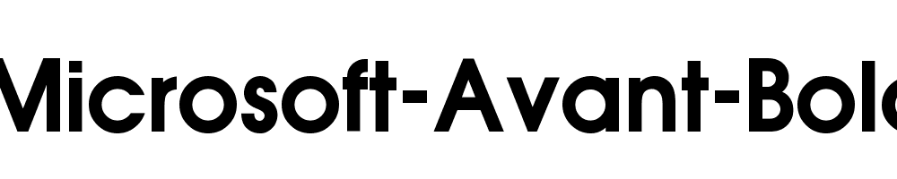 Microsoft-Avant-Bold