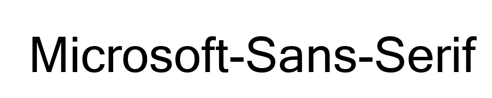 Microsoft-Sans-Serif