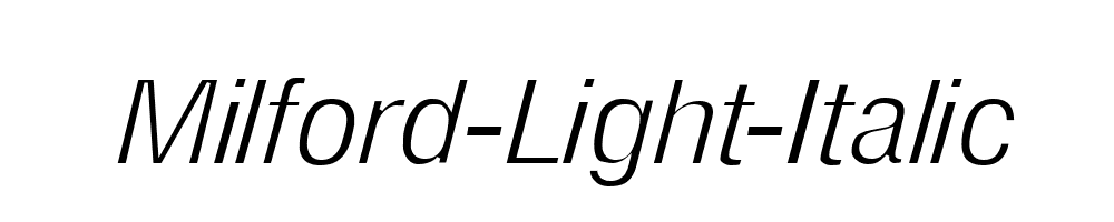 Milford-Light-Italic