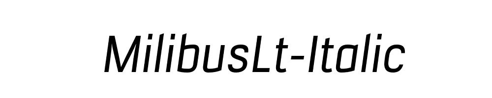 MilibusLt-Italic