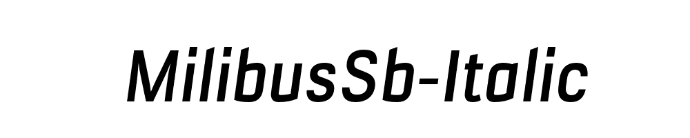 MilibusSb-Italic