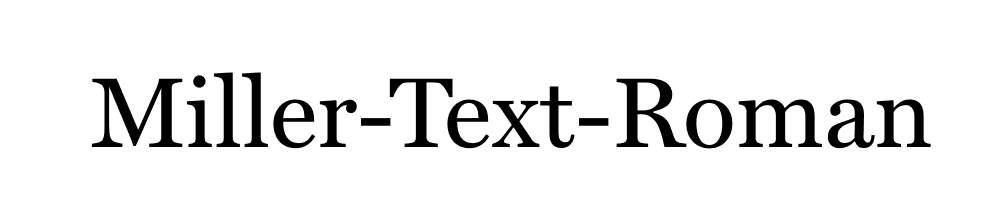 Miller-Text-Roman