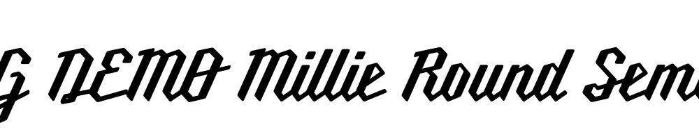  DEMO Millie Round SemiBold Regular