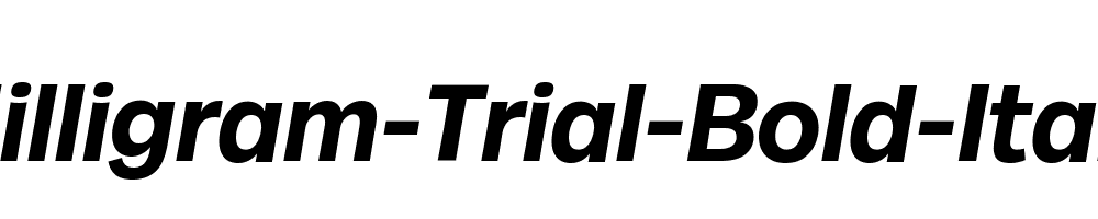 Milligram-Trial-Bold-Italic