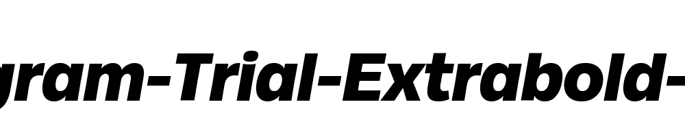 Milligram-Trial-Extrabold-Italic