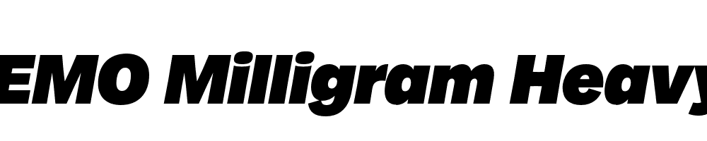 FSP DEMO Milligram Heavy Italic