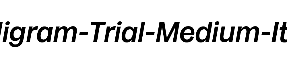 Milligram-Trial-Medium-Italic