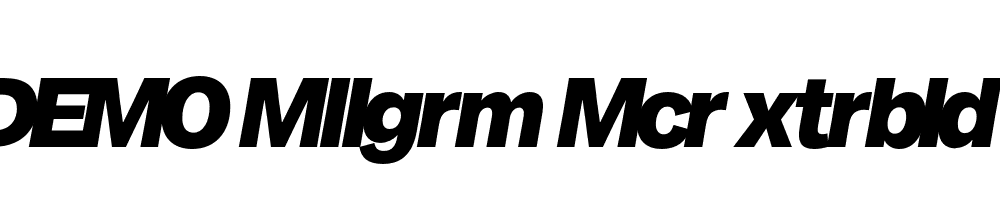 FSP DEMO Mllgrm Mcr xtrbld Italic