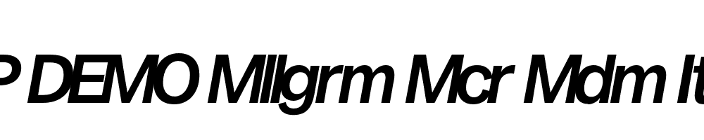 FSP DEMO Mllgrm Mcr Mdm Italic