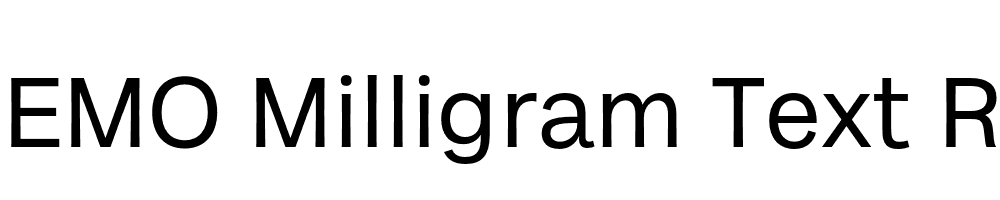 FSP DEMO Milligram Text Regular