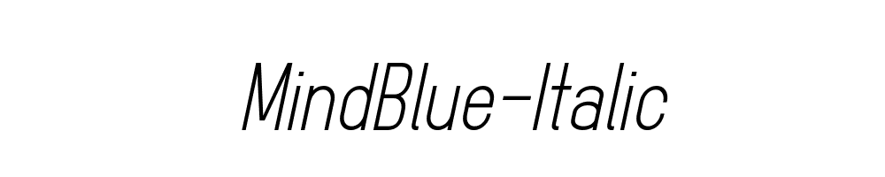 MindBlue-Italic