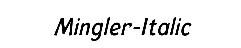 Mingler-Italic