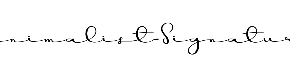 Minimalist-Signature