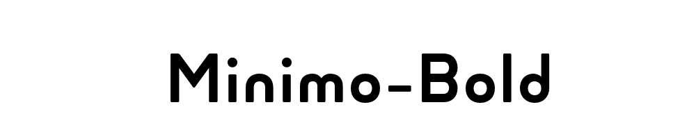 Minimo-Bold