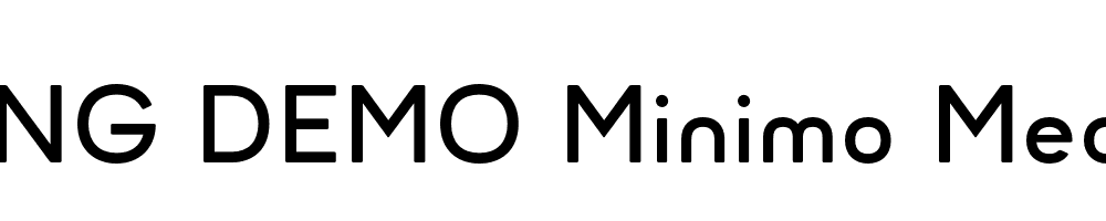  DEMO Minimo Medium Regular