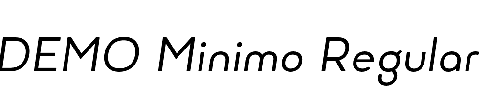  DEMO Minimo Regular Oblique Oblique