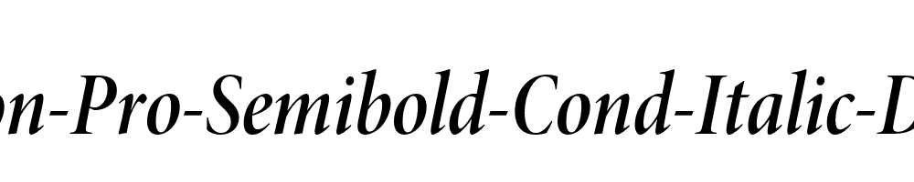 Minion-Pro-Semibold-Cond-Italic-Display