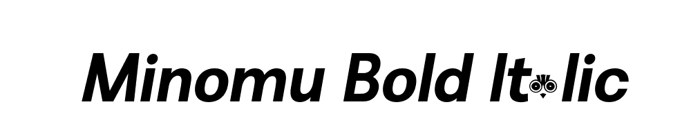 Minomu-Bold-Italic