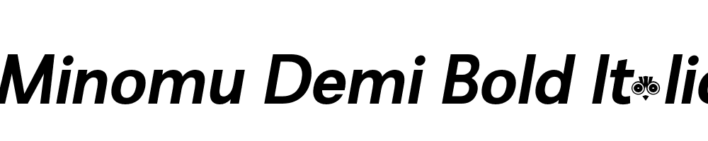 Minomu-Demi-Bold-Italic