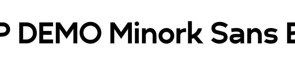 FSP DEMO Minork Sans Bold