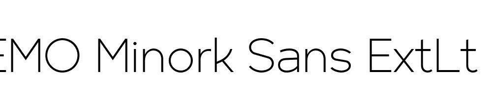 FSP DEMO Minork Sans ExtLt Regular