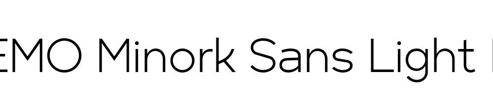 FSP DEMO Minork Sans Light Regular