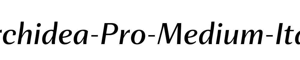 Orchidea-Pro-Medium-Italic