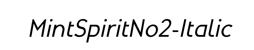 MintSpiritNo2-Italic