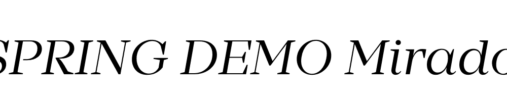  DEMO Mirador Italic