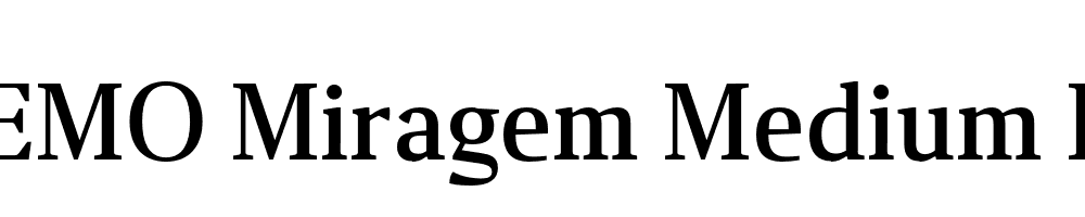 FSP DEMO Miragem Medium Regular