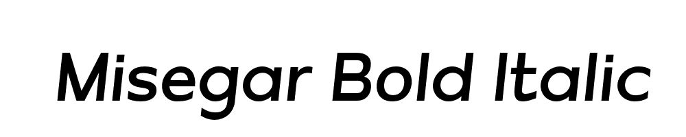 Misegar-Bold-Italic