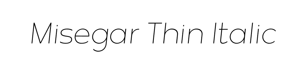 Misegar-Thin-Italic