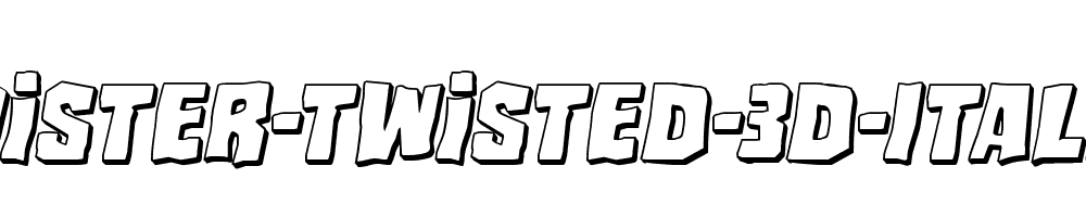 Mister-Twisted-3D-Italic