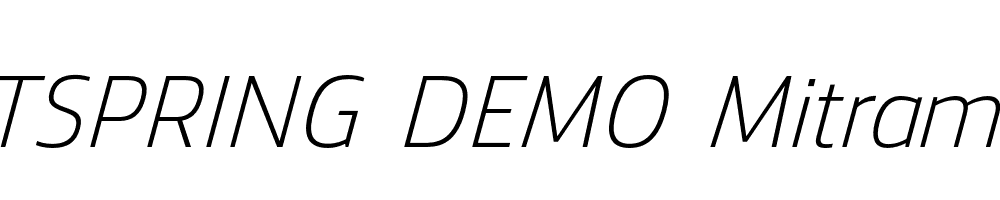  DEMO Mitram Italic