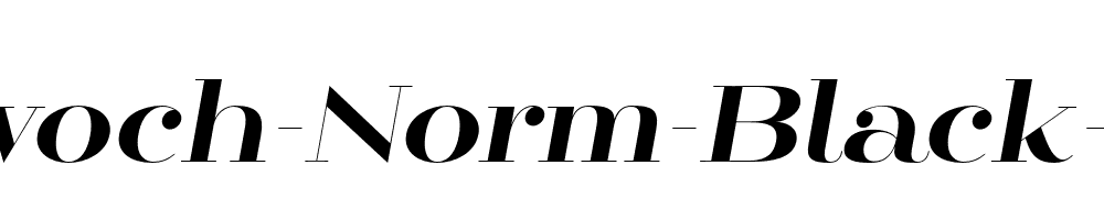 Mittwoch-Norm-Black-Italic