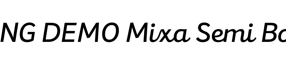  DEMO Mixa Semi Bold Regular