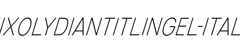 MixolydianTitlingEl-Italic