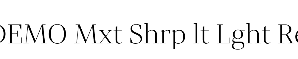 FSP DEMO Mxt Shrp lt Lght Regular
