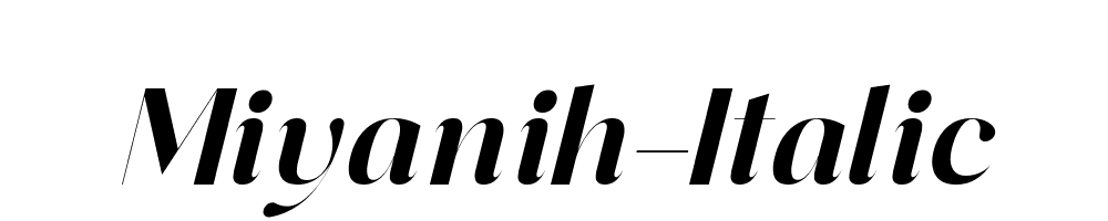 Miyanih-Italic