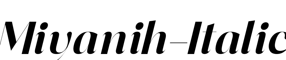 Miyanih Italic