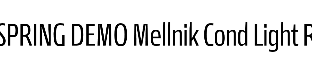  DEMO Mellnik Cond Light Regular