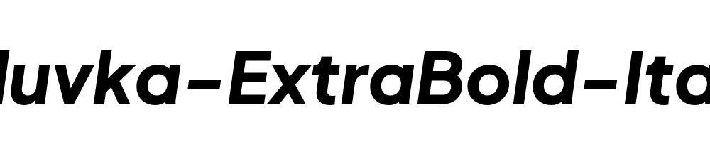 Mluvka-ExtraBold-Italic