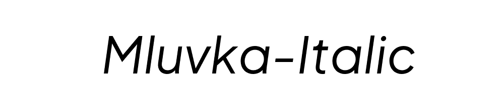 Mluvka-Italic