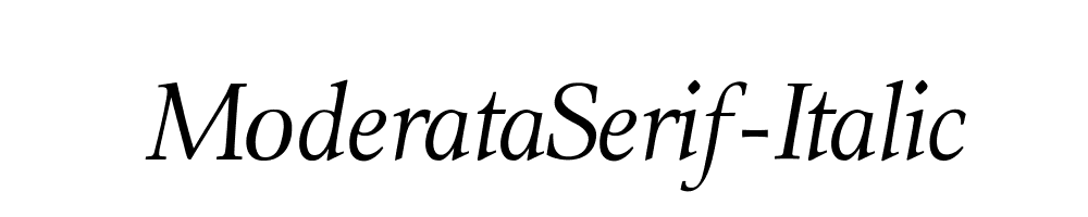 ModerataSerif-Italic