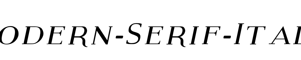 Modern-Serif-Italic