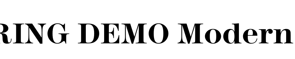  DEMO Modern 216 Bold