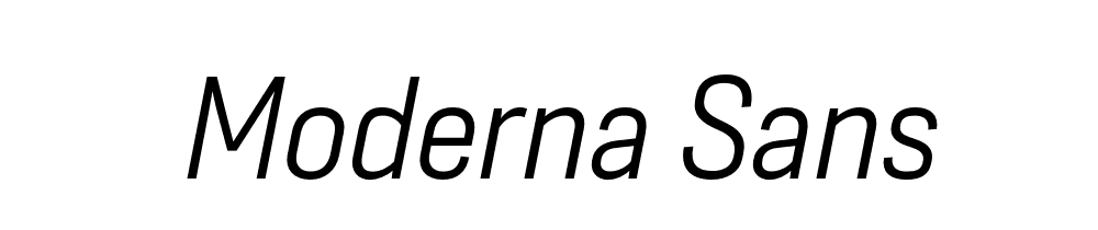 Moderna Sans