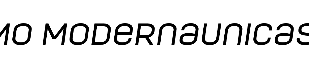  DEMO ModernaUnicase Medium Italic